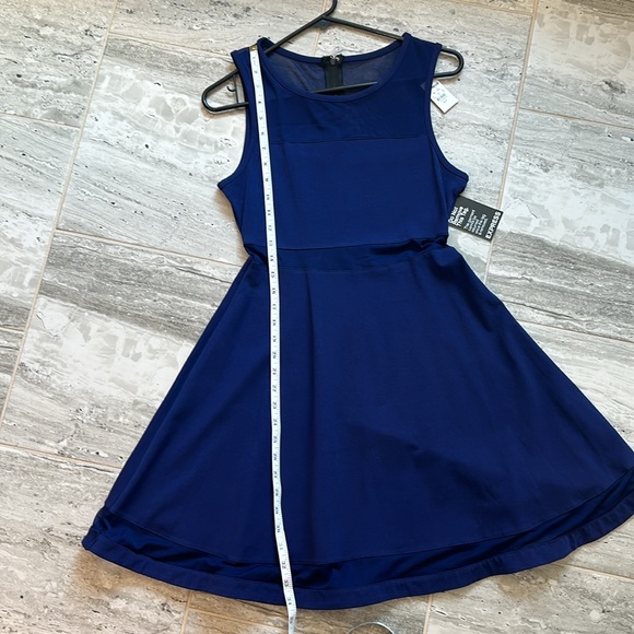 Express Navy Fit and Flare dress - Picture 7 of 16